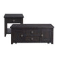 Kendyl - 2 Piece Occasional Table Set Coffee Table & End Table - Espresso
