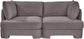 Hammond - Velvet Performance Fabric Upholstered 2 Piece Loveseat