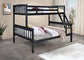 S095 - Twin / Full Bunk Bed - Black
