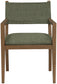 Avon - Linen Textured Performance Fabric Dining Arm Chair