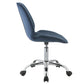 Muata - Office Chair - Twilight Blue Velvet & Chrome