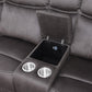 U90 - 3 Piece Reclining Sectional - Brown