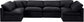 Indulge - Velvet 6 Piece Modular U-Shaped Sectional