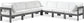 Nizuc - Outdoor Patio 7 Piece Modular Sectional With Gray Frame