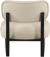 Vetra - Vegan Leather Upholstered Accent Chair With Black Base