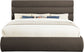 Adam - Boucle Fabric Bed With 52" Headboard