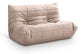 Relax - Vegan Leather 54.75" Upholstered Loveseat - Tan