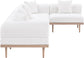 Laguna - 5 Piece 106.5" Upholstered Outdoor Patio Modular Sectional