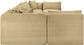 Shaggy - 8 Piece Modular U-Shaped Armless Sectional