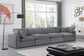 Comfy - Velvet Modular Sofa 4 Seats