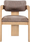 Sacha - Linen Dining Chair With Natural Base (Set of 2)