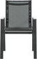 Nizuc - Outdoor Patio Dining Arm Chair With Gray Frame (Set of 2)