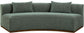 Avanti - 104" Chenille Fabric Upholstered Sofa