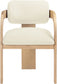 Cedra - Velvet Performance Fabric Upholstered Dining Chair (Set of 2) - Natural Frame