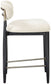 Riccio - Fabric Stool - Black Frame