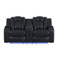 Carlo - Power Motion Loveseat With Power Headrest, Console And LED