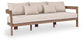 Newport - Water Resistant Fabric 86.75" Upholstered Outdoor Patio Sofa
