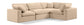 Comfy - 4 Piece Velvet Modular Sectional