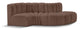 Arc - Faux Leather 4 Piece L-Shaped Modular Sofa