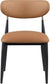 Ronda - Vegan Leather Upholstered Dining Side Chair - Black Legs