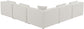 Cube - Linen 5 Piece Modular Corner Armless Sectional