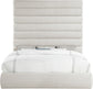 Adam - Linen Fabric Bed With 89" Headboard
