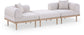 Laguna - 3 Piece 106.5" Outdoor Patio Modular Sofa With Backless Seat