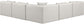 Cube - 5 Piece Modular Corner Armless Sectional