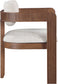 Sacha - Linen Dining Chair With Brown Base (Set of 2)