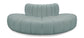 Arc - Faux Leather 4 Piece Modular Sofa