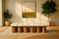 Pavilion - 12 Piece Modular Bench With Brown Base