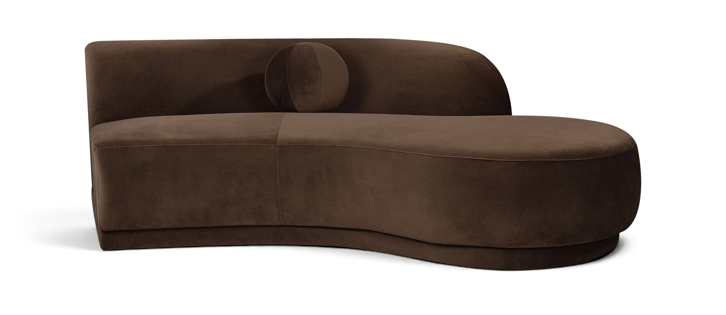 Avra - 86" Velvet Performance Fabric Upholstered Sofa