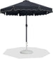 Amalfi - Patio Umbrella - White Base / Black Pole