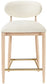 Riccio - Stool - Natural And Gold Frame