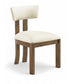Lavrin - Vegan Leather Upholstered Dining Side Chair (Set of 2) - Walnut Base