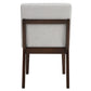 Edwyn - Side Chair (Set of 2) - Gray Fabric & Brown