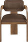 Cedra - Velvet Performance Fabric Upholstered Dining Chair (Set of 2) - Brown Frame