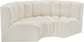 Arc - Faux Leather 3 Piece Modular U-Shaped Sofa