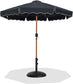 Amalfi - Patio Umbrella - Black Base / Light Brown Pole