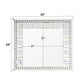 Farai - 28" Accent Mirror - Mirrored & Faux Crystal Diamonds