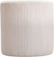 Roy - Round Microsuede Ottoman / Stool
