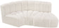 Arc - Boucle Fabric 3 Piece Modular L-Shaped Sofa