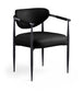 Virella - faux Leather Upholstered Dining Chair (Set of 2) - Black Base