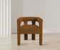 Athena - Velvet Dining Chair - Saddle