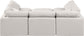 Indulge - Linen 6 Piece Modular Sectional
