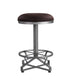 Evangeline - Counter Height Stool (Set of 2) - Rustic Brown Fabric & Black