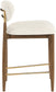 Riccio - Fabric Stool - Walnut Frame