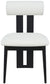 Dario - Faux Leather Dining Chair With Black Frame (Set of 2)