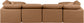 Indulge - Faux Leather 6 Piece Modular Double Chaise Sectional