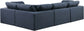 Comfy - 4 Piece Linen Fabric Modular Sectional